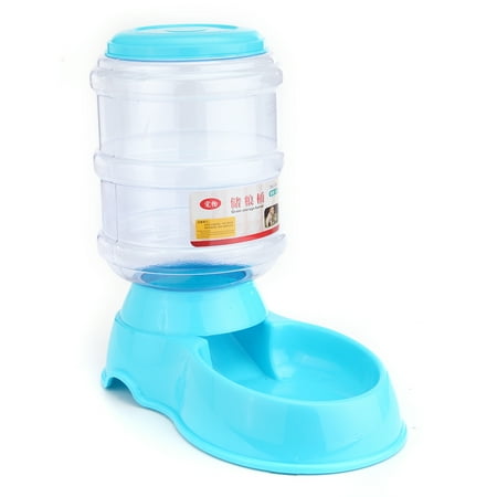 3.5L Large Pet Dog Cat Automatic Food Drink Dispenser Feeder Water Bowl ...