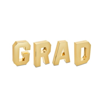 Graduation Gold Grad Centerpiece Decor, 4 Pieces, by Way To Celebrate