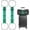 Green, variant on 2 Pack Adjustable Luggage Bungee Straps, Elastic Belt to Connect Suitcases with Quick-Release Clips, Heavy-Duty Polyester Accessory for Secure Carry On, Luggage Stacking & Travel Essentials