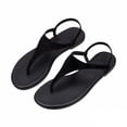 thumbnail image 5 of Qingpeng Womens Faux Suede T Strap Thong Sandals Beaded Anklet Detail Comfort Flat Summer Walking Shoes for Beach Vacation, 5 of 5