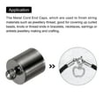 thumbnail image 4 of 50Pcs Cord End Caps, 8.6mm End Cap Barrel Beads Kumihimo End Caps Brass for Jewelry Making 13mm Length Dark Gray, 4 of 6