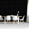 thumbnail image 4 of Clever Mosaics Peel and Stick Backsplash Self Adhesive Vinyl Black Finger Tile Kitchen Bathroom (10-Sheet), 4 of 6
