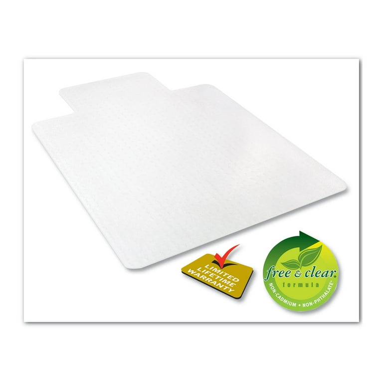 RollaMat Frequent Use Chair Mat, Med Pile Carpet, Flat, 36 x 48, Lipped, Clear RollaMat Frequent Use Chair Mat, Med Pile Carpet, Flat, 36 x 48, Lipped, Clear