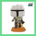 thumbnail image 4 of POP! Pins: SE Star Wars, The Mandalorian w/ Grogu, 4 of 4