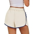 thumbnail image 5 of Women's Elastic Waist Workout Gym Shorts Running Pleated Athletic Quick Dry Tennis Shorts, 5 of 5