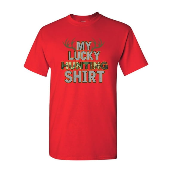 My Lucky Hunting Shirts Deer Hunt Camouflage Funny DT Adult T-Shirt Tee