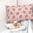 thumbnail image 5 of Kdxio Cotton Pillow Cases 20"x30" Pillowcases,Soft and Breathable Bedroom Pillow Cases-Strawberry And Flowers, 5 of 8