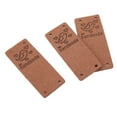 thumbnail image 4 of PU Leather Label Soft 4 Holes DIY Accessories for Wallet Hat Sewing 100Pcs Handmade Labels for Knitting Super Fiber, 4 of 7