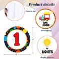 thumbnail image 7 of WaaHome 36Pcs Line Up Spots Dots for Classroom Floor,4" Number Spot Markers and Labels,Classroom Line-up Spots Stickers,Number Spot Helpers Colorful Markers, 7 of 7