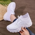 thumbnail image 3 of Willtoo Womens 2026 Orthopedic Shoes Arch Support Slip on Non Slip Tennis Shoes Wide Width Knitted Mesh Stretch Walking Shoes Soft 2026 New 2026 Orthopedic Shoes, 3 of 5