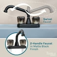 thumbnail image 5 of Tehila Freestanding Gray Utility Sink with Black Faucet for Laundry Room, 5 of 9