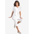 thumbnail image 2 of Roaman's Women's Plus Size Soft Knit Tunic With Notch Neckline, 2 of 6
