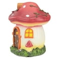 thumbnail image 4 of Northlight 6.25" Red Mushroom House Outdoor Garden Statue, 4 of 6