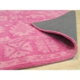 thumbnail image 3 of EORC Pink Hand-Tufted Wool Traditional Overdyed Rug, 7'9 x 9'9, 3 of 5