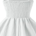 thumbnail image 5 of Likimi Girls Dress Solid Color Bow Knot Sleeveless Girl Dress Summer Sizes 2-3 Years White, 5 of 5