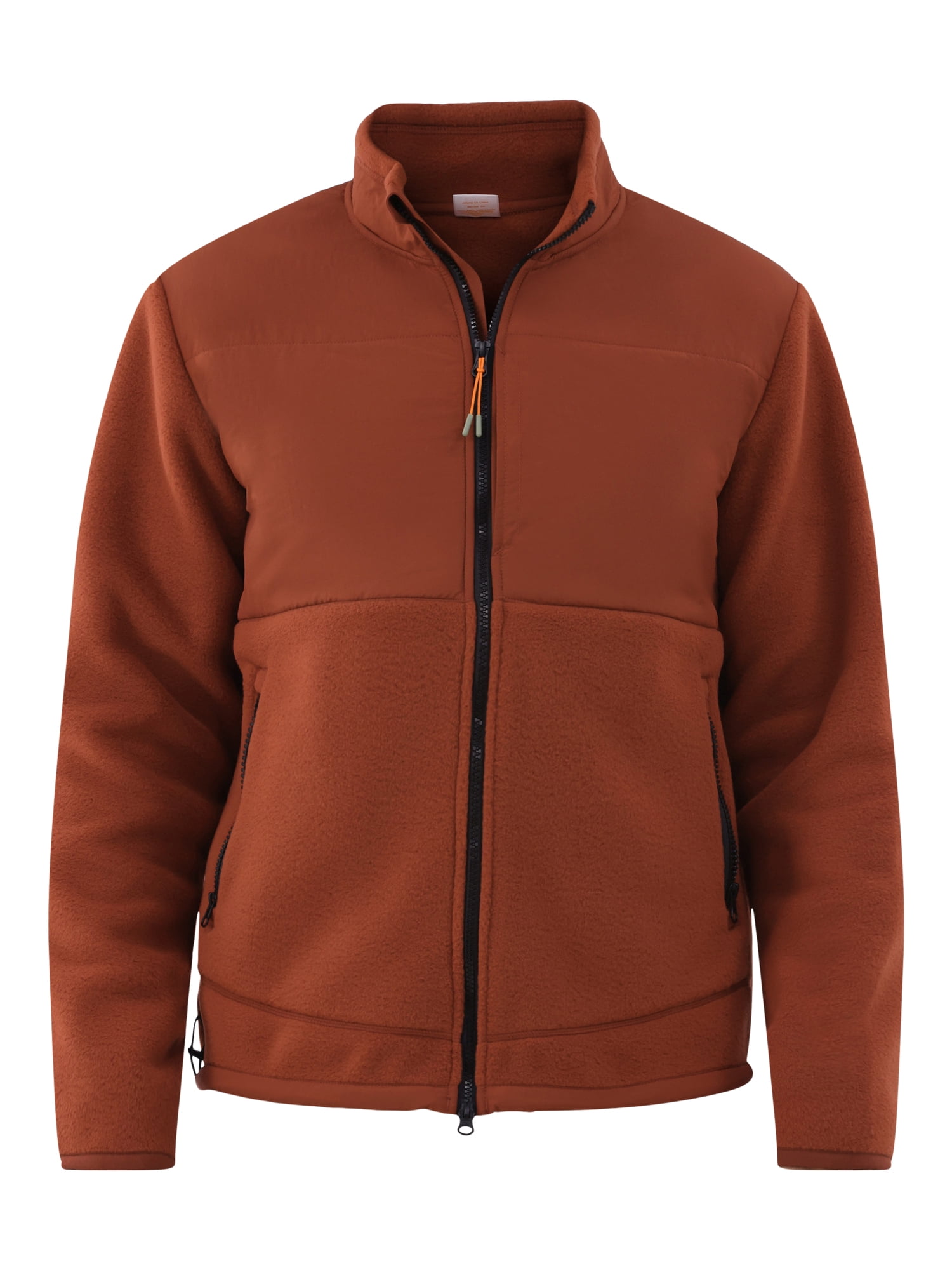 Ozark Trail Men's & Big Men's Mixed Media Fleece Jacket, Sizes S-3XL