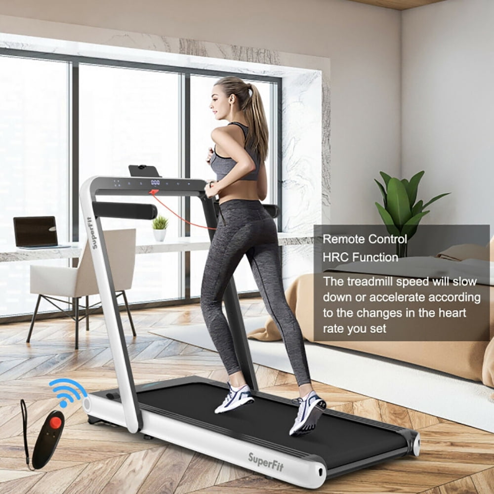Spaco Walking Machine, Treadmill, 4.75HP 2 In 1 Folding Walking Pad Treadmill with Remote APP Control