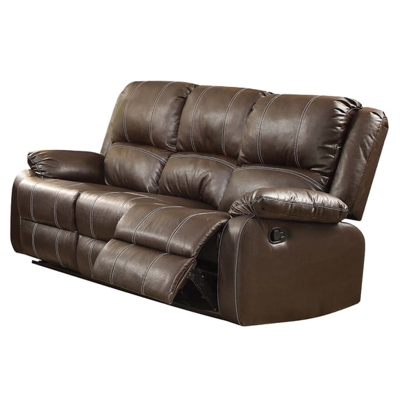 ACME Zuriel Motion Sofa, Brown Synthetic Leather