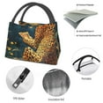 thumbnail image 4 of Lukts Leopard Reading Tarot Cards Pattern Small Lunch Bag for Men Women Insulated Lunch Box Mini Lunchbox Portable Lunch Cooler Bag,Reusable Snack Bag, 4 of 6