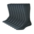 thumbnail image 1 of Casual Garb Men's Moisture Wicking Crew Socks 8 Pair, 1 of 3