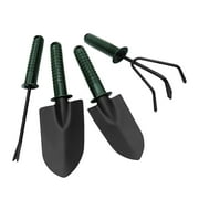 4Pcs Gardening Tools, Garden Rake, Gardending Hand Tools for Lawn, Bonsai, Garden, Yard, Gifts