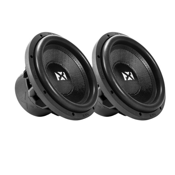 NVX VCW124v3 12" VC-Series v3 Dual 4-Ohm Car Subwoofer 2-Pack 2400 Watt Peak (1200W RMS)