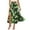 Black, variant on Hibeli Womens Tie Front Elastic Waist Slit Long Skirt Tropical Leaf Printed Flowy Maxi Skirts With Pockets