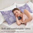 thumbnail image 5 of Purple Palm Tree Body Pillow Cover 20 x 54 Inch Decorative Pillow Cover Summer Botanical Tropical Tree Lumbar Pillowcase Seasonal Rectangle Cushion Case for Couch Sofa Bed Living Room, 5 of 9