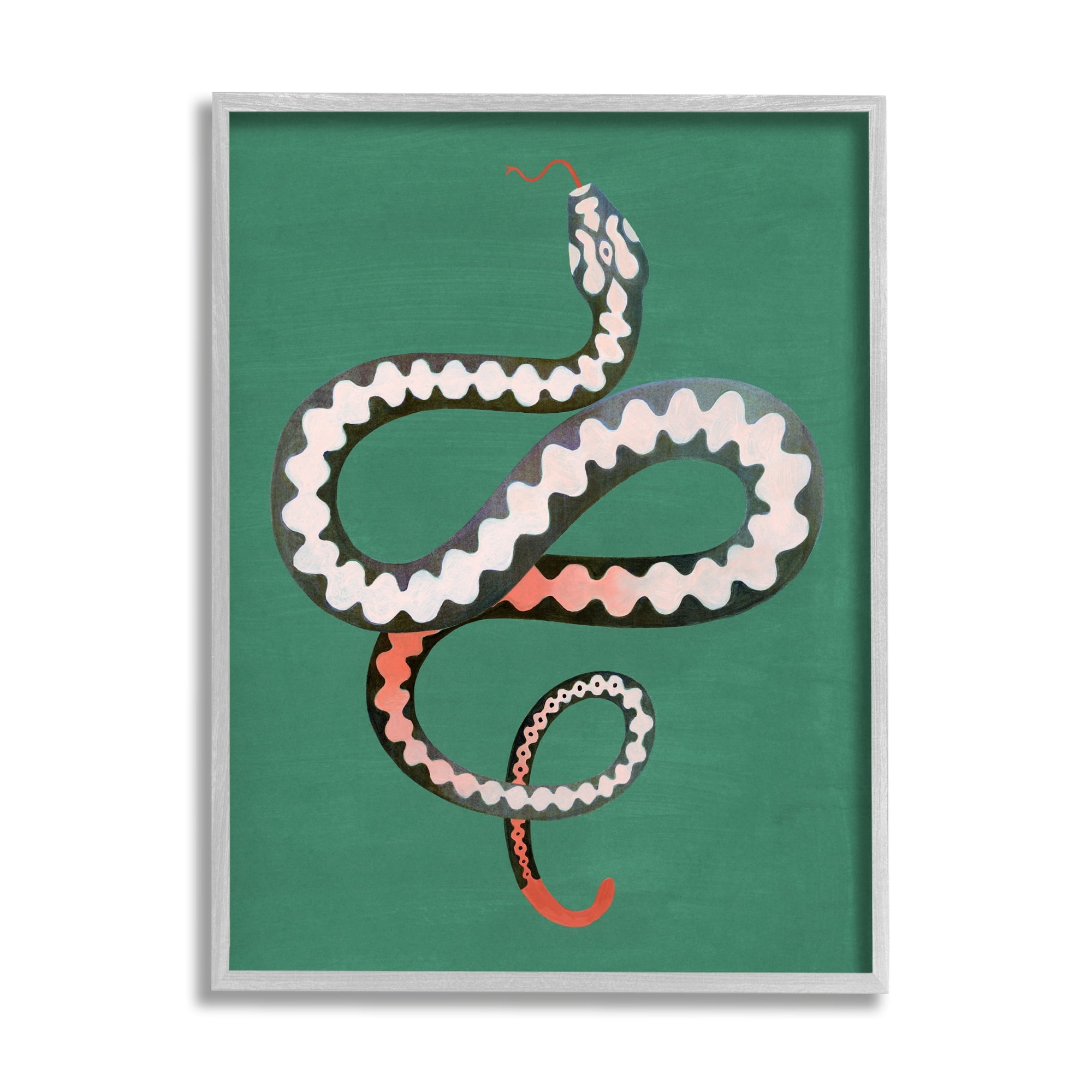 Stupell Industries Flexible Viper Symbol Snake Reptile Vivid Portrait,16 x 20, Design by Grace Popp