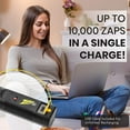 thumbnail image 2 of ZAP IT! Bug Zapper Twin Pack - Rechargeable Mosquito, Fly Killer and Bug Zapper Racket - 4,000 Volt - USB Charging, Super-Bright LED Light to Zap in The Dark - Safe to Touch (Twin Large, Yellow), 2 of 9
