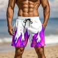 thumbnail image 2 of Ofertas en iluminación DDAPJ pyju Men's Hawaiian Beach Shorts Novelty Swim Trunks Drawstring Elastic Waist Board Shorts Cool Graphic Shorts with Pockets Hot Pink XXXL, 2 of 9