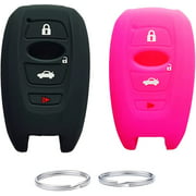UOKEY Silicone Full Protective Key Fob Remote Cover Case fit for 2016 2017 Subaru Forester Sti 2017 Outback 2015 2016