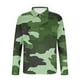 thumbnail image 4 of Blusa y camisa de manga larga con cuello vuelto para hombre, jersey de solapa con cremallera y manga larga, blusa informal estampada para San Valentín, poliéster para hombre, 4 of 5
