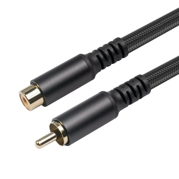 Cable de ExtensióN RCA Cable de Audio y Video RCA Cable RCA Macho una Hembra para Altavoz, Subwoofer, CáMara, HDTV, Amplificador, 1.8M