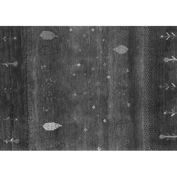 Ahgly Company Indoor Rectangle Abstract Gray Contemporary Area Rugs, 8' x 12'
