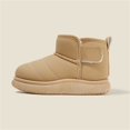 thumbnail image 4 of DxhmoneyHX Toddler Boots Fall Winter Fashion Sneakers Casual Lightweight Slip on Ankle Boots Plush Fleece Lined Comfy Warm Snow Shoes Size 21, 4 of 9