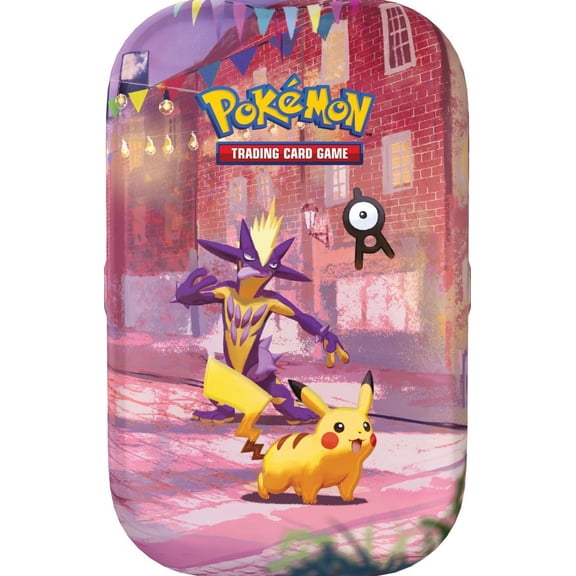 Pokemon 30th Anniversary Celebration Toxtricity & Pikachu Mini Tin (2 Booster Packs, Stickers & Art Card)