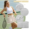 thumbnail image 6 of Xoenoiee Butterfly Daisy Lavender Print Tennis Skirts for Women High Waisted Golf Skirt with Pockets Pleated Athletic Skorts Mini Pickleball Outfits, L, 6 of 7