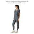 thumbnail image 3 of Siena 5-Pocket Women's Scrub Top, Comfort Fit, Moisture-Wicking Stretch Healthcare Uniform - Graphite - S, 3 of 7