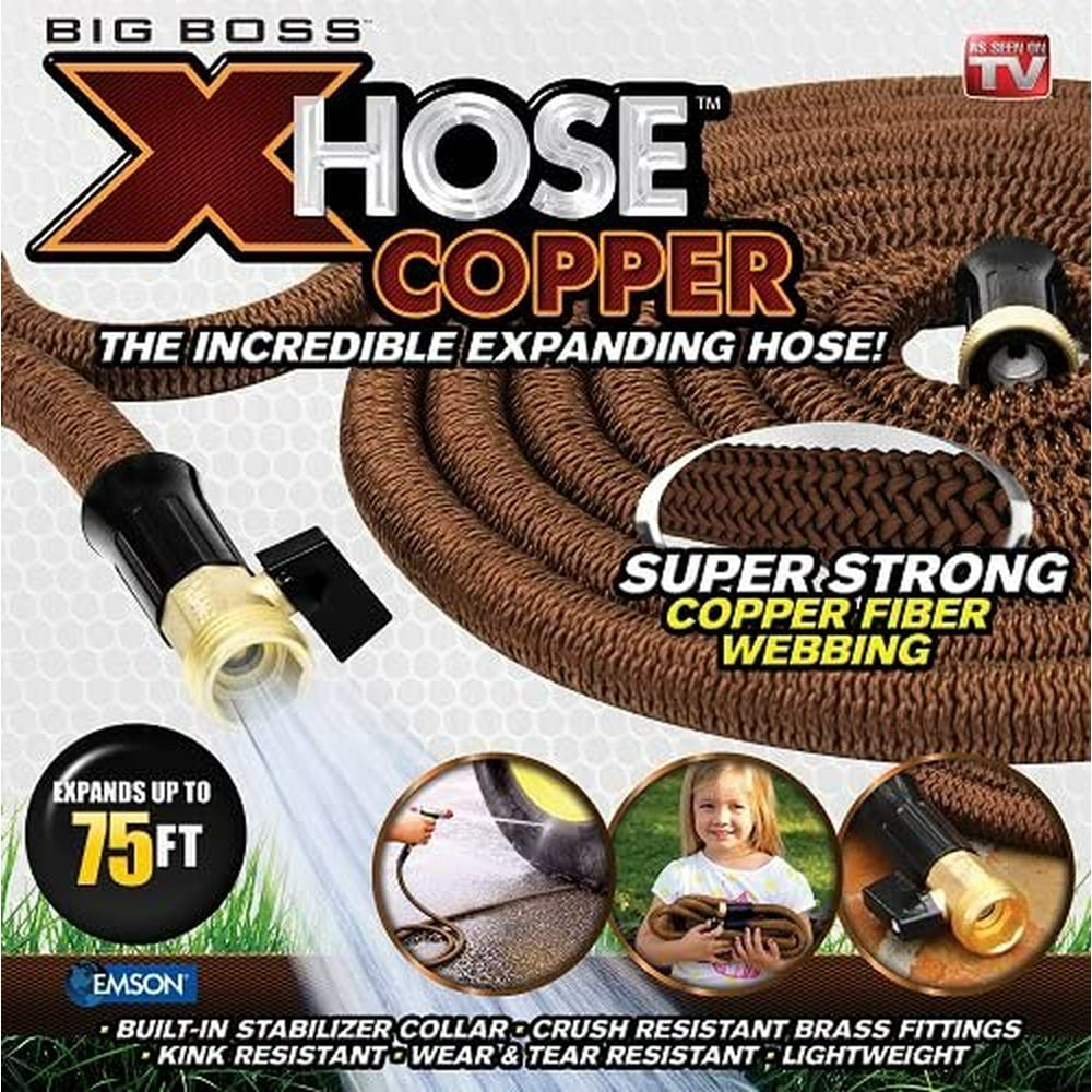 Copper Garden Hose As Seen On Tv Big Boss Super Strong Copper Xhose - High Performance, Lightweight