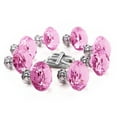 thumbnail image 1 of 30mm Diamond Crystal Glass Door Knob Kitchen Cupboard Cabinet Wardrobe Drawer Pull Handle - 8pcs/set (Pink), 1 of 6