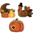 thumbnail image 1 of Acción De Gracias, Calabaza De Madera, Decoración De Pavo, Cosecha De Otoño, Adornos Rústicos De Pie, Decoración Para Otoño, 1 of 8