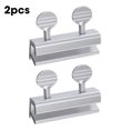 thumbnail image 4 of Cerradura Ventana Acero Inoxidable Plateado Con Manija Redonda Doble Orificio Cerradura Puerta Y Ventana Sin Perforaciones Cerradura Puerta Dispositivo Límite Antirrobo Seguridad Protectora (2 Piezas), 4 of 9
