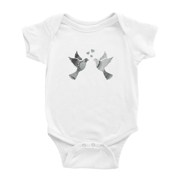 Birds Love Funny Newborn Clothes Boy Girl Unisex