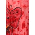 thumbnail image 6 of Sakkas Butterfly Tie Dye Tank Sheath Caftan Mid Length Dress - Red - One Size, 6 of 6