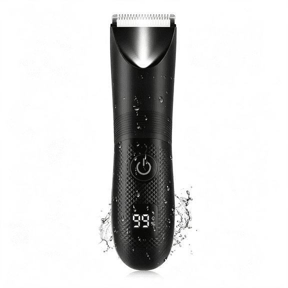 EXLEAF Manscape Body and Ball Trimmer for Men,Pubic Groin Hair Trimmer Ball Shaver Body Groomer Men,Wet/Dry Smooth Shaving,Ipx7 Waterproof Skinsafe Anti-Nick Portable Ball Trimmer