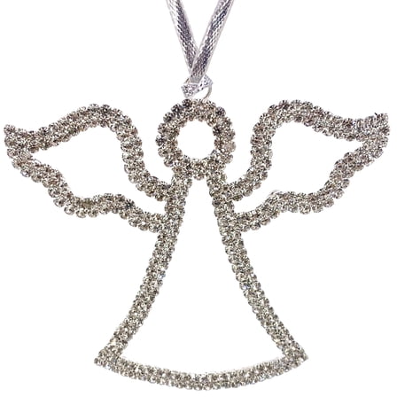 Crystal Angel Christmas Decoration, Sparkling Holiday Ornament