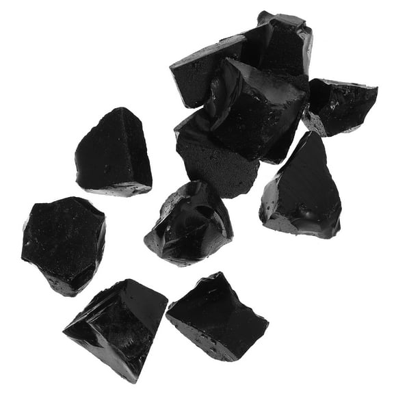FRCOLOR Black Crystal Stone Set for Decoration Ideal for Home Garden Planters and Displays 1 Bag
