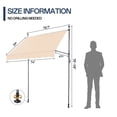 thumbnail image 6 of 78.7"D x 47.2"W x(78.7 -118.1)"H Retractable Awning, 6 of 9
