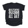 thumbnail image 7 of Sleigh All Day Block Distressed - Women's Garment Dyed Graphic T-Shirt, 7 of 7